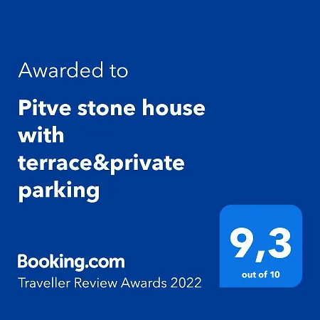 Stone House With Terrace&private Parking Pitve